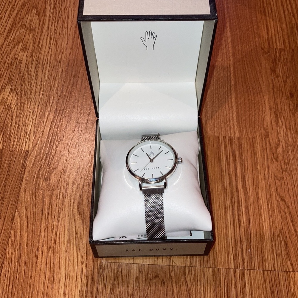 New Rae Dunn Watch Silver Color - Picture 3 of 5